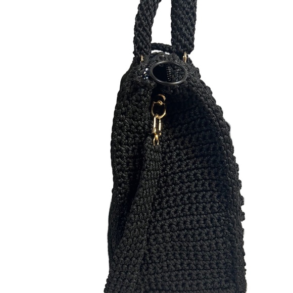 Handcrafted Black Sling Women's Handbag - Picture 4 of 4